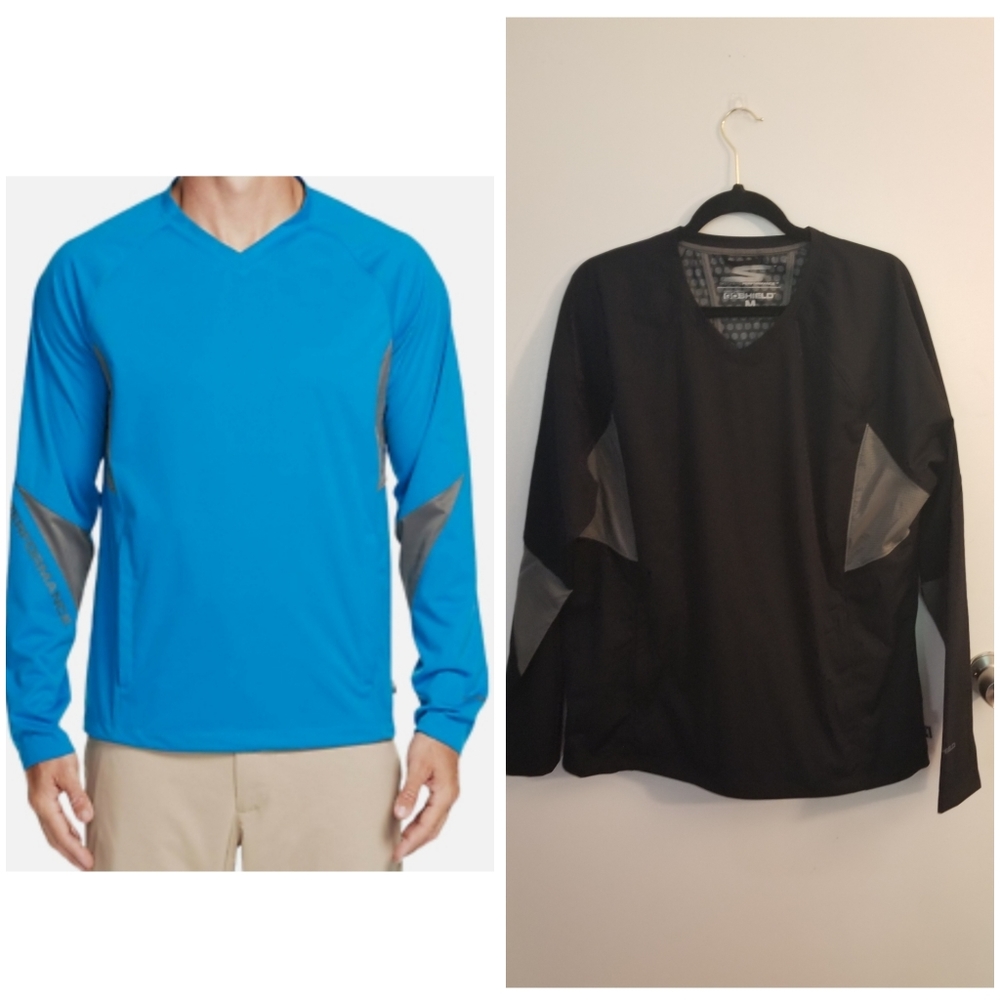 Skechers Performance Go Shield black and grey wind shirt